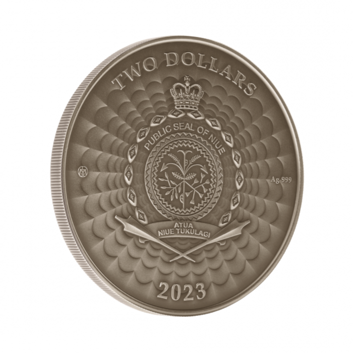 2 dollars (31.10 g) silver coin Dwarves, Niue 2023