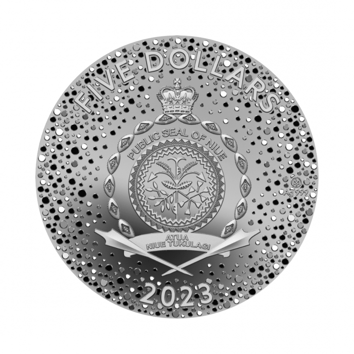 5 dollars (62.20 g) silver coin The black water rabbit, Niue 2023