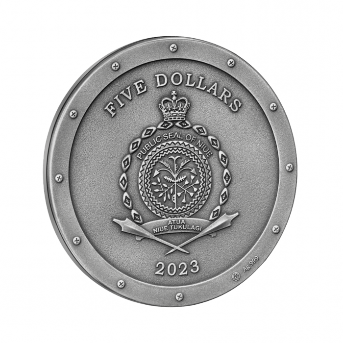 5 dollars (62.20 g) silver coin Metal bee, Niue 2023