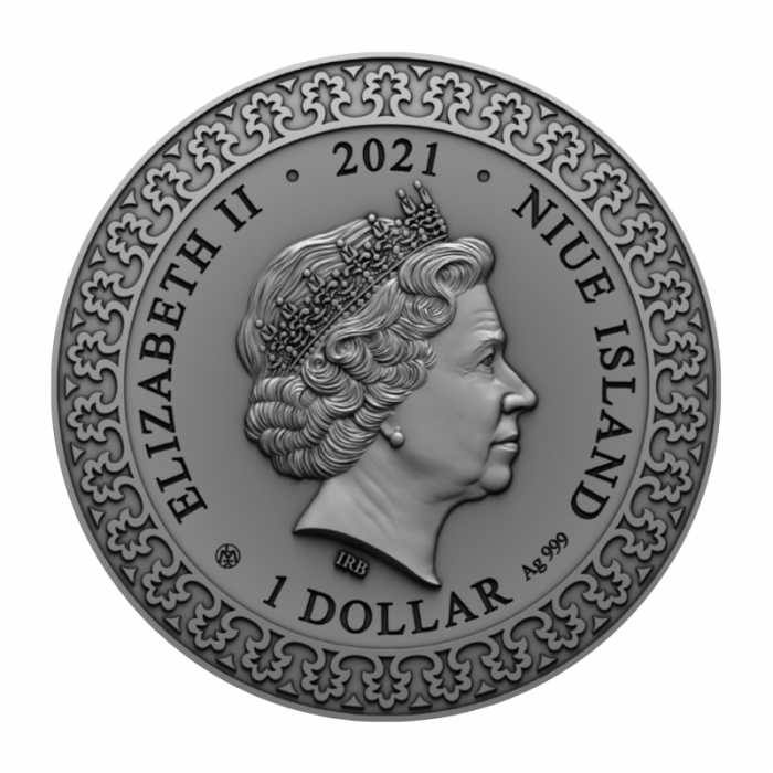 1 dollar silver coin The Coronation of Tinatin, Niue 2021