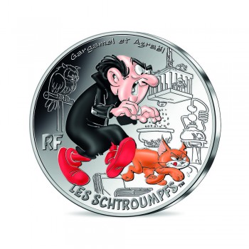 10 eurų sidabrinė* moneta Gargamelis, Smurfų kolekcija 4/20, Prancūzija 2020