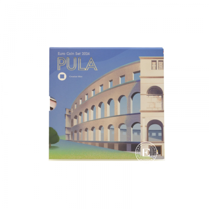 3.88 Eur Münzsatz Pula, Kroatien 2024