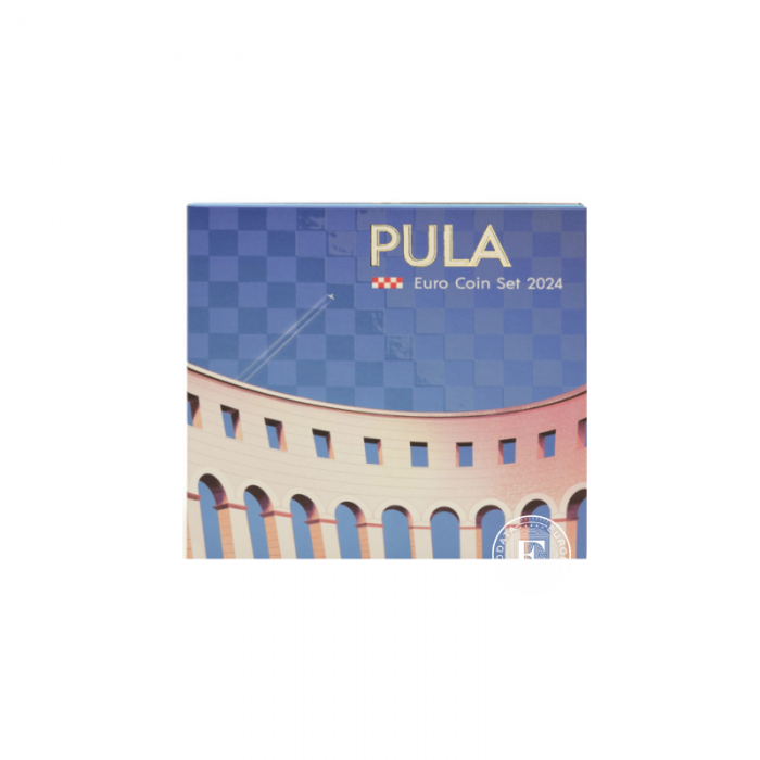 3.88 Eur apyvartinių monetų rinkinys Pula, Kroatija 2024