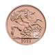 Złota moneta 3.66 g pół suwerena Król Karol III z koroną, Wielka Brytania 2023