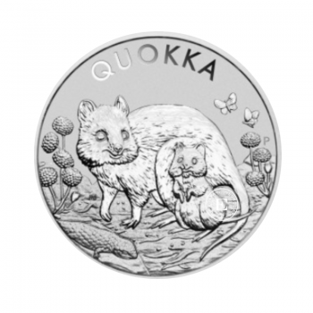 1 oz (31.10 g) silver coin Quokka, Australia 2021