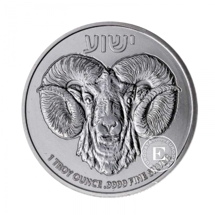 1 oz (31.10 g) pièce d'argent Série Truth Coin, Bélier du Calvaire, Niue 2023