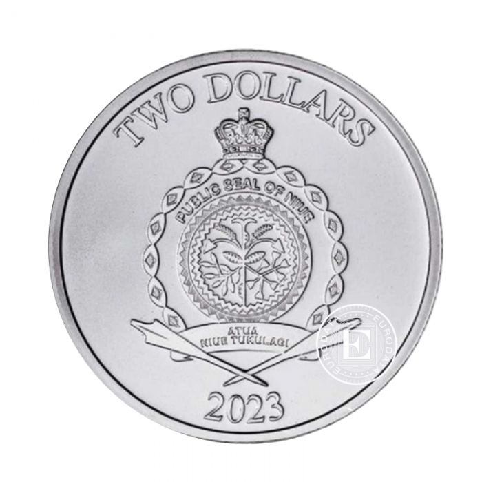 1 oz (31.10 g) srebrna moneta Truth Coin Series, Ram of Calvary, Niue 2023