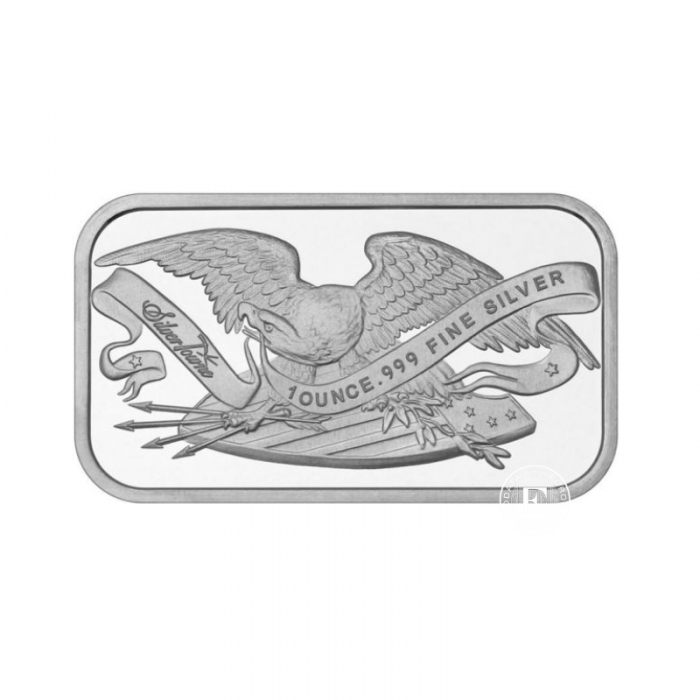 1 oz (31.10 g) sidabro luitas Retro Eagle, JAV 999
