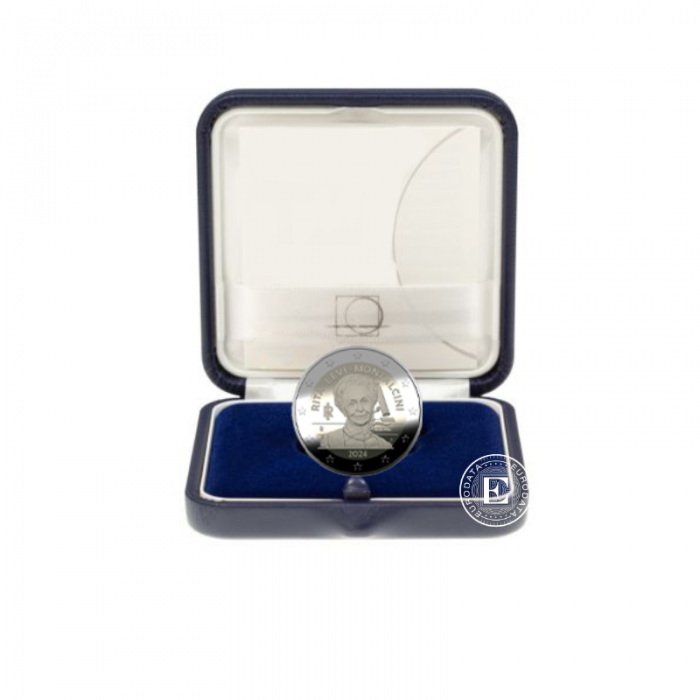 2 Eur PROOF moneta Rita Levi-Montalcini, Italija 2024