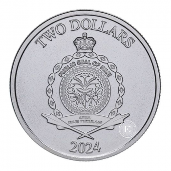 1 oz (31.10 g) sidabrinė moneta Riaumojantis liūtas, Niujė 2024