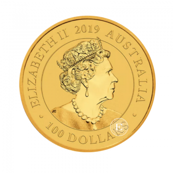 1 oz (31.10 g) auksinė moneta Rojaus paukščiai, Australija 2019