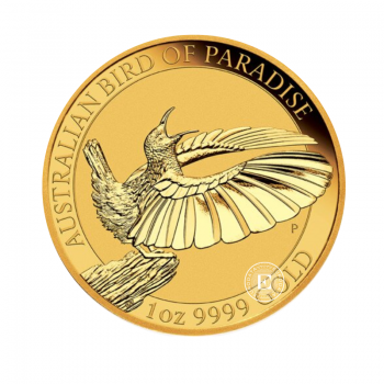 1 oz (31.10 g) auksinė moneta Rojaus paukščiai - Viktorijos Rojaus Paukštis, Australija 2018