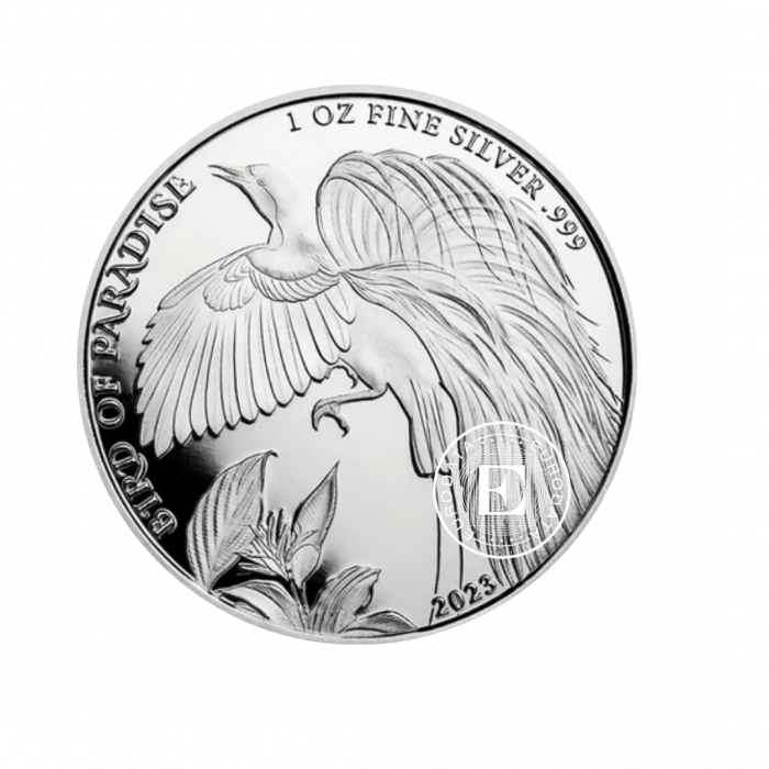 1 oz (31.10 g) silver coin Bird of Paradise, Papua New Guinea 2023