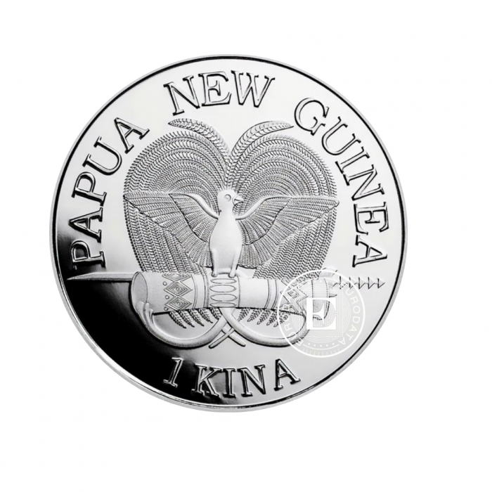 1 oz (31.10 g) silver coin Bird of Paradise, Papua New Guinea 2023