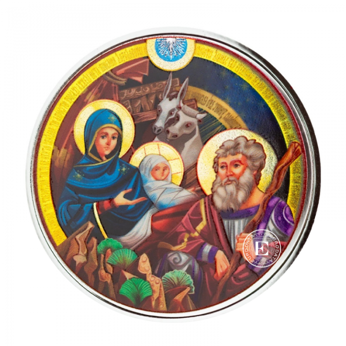 1 oz (31.10 g) médaille coloree d'argent (ronde) The Bethlehem Nativity, USA 2024