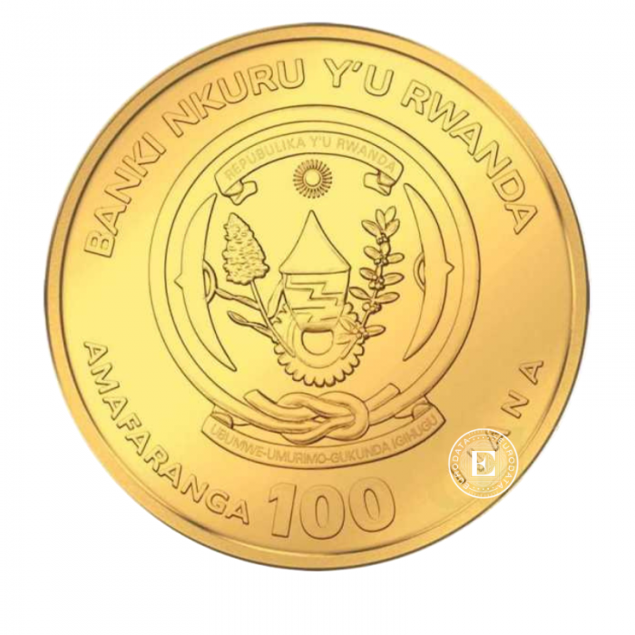 1 oz (31.10 g) auksinė moneta Sporting Ounce - Cycling, Ruanda 2025