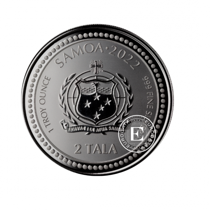 1 oz (31.10 g) srebrna moneta Sea Dragon, Samoa 2022