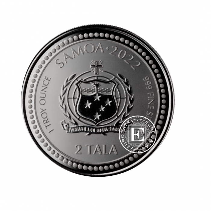 1 oz (31.10 g) sidabrinė moneta Sea Dragon, Samoa 2022