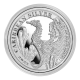 1 oz (31.10 g) silver coin Seahorse, Barbados 2022