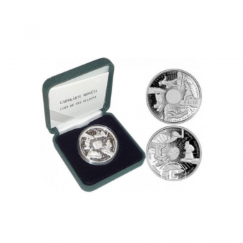 5 Eur (22 g) sidabrinė PROOF moneta Sezonai, Latvija 2014