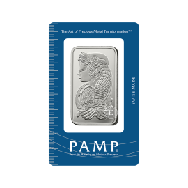1 oz (31.10 g) sidabro luitas Fortūna, PAMP 999.0