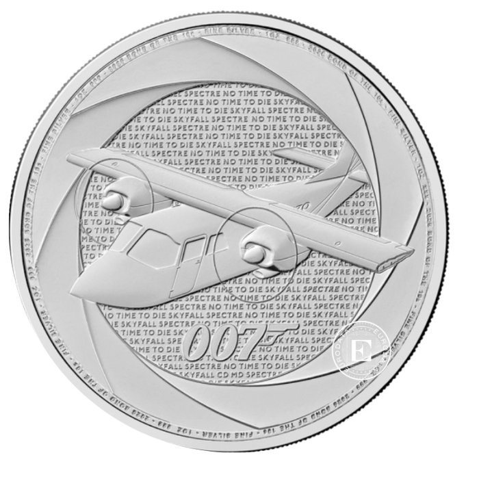 1 oz (31.10 g) sidabrinė moneta  2010-ųjų James Bondas, Didžioji Britanija 2026
