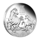3.5 oz (108.85 g) sidabrinių PROOF monetų rinkinys Lunar III -  Arklio metai, Australija 2026 (su sertifikatu)