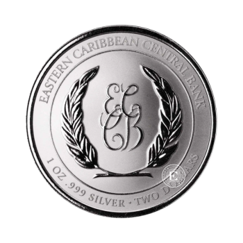 1 oz (31.10 g) sidabrinė moneta EC8 Montserrat –  Raudonsnapis tropikpaukštis, Rytų Karibų Salos 2025