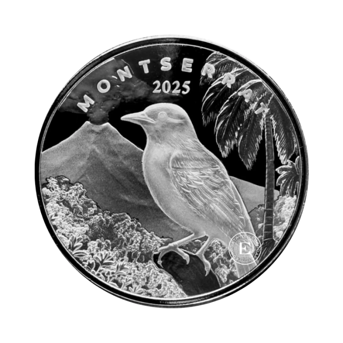 1 oz (31.10 g) sidabrinė moneta EC8 Montserrat –  Raudonsnapis tropikpaukštis, Rytų Karibų Salos 2025
