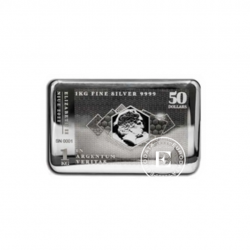1 kg sidabro luitas Silver Note Pressburg Mint 999.9