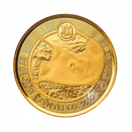 1/10 oz (3.11 g) gold coin Sea life -  Stingray, Cayman Islands 2023