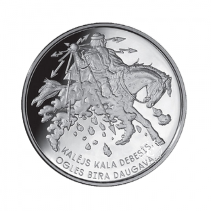 5 Eur (31.47 g) silver PROOF coin Smith Forges in the Sky, Latvia 2017