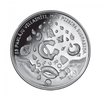 5 Eur (31.47 g) sidabrinė PROOF moneta Smith Forges in the Sky (Kalejs Kala Debesis), Latvija 2017
