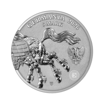1 oz (31.10 g) sidabrinė moneta Germania Beasts - Sleipniras, Lenkija 2026