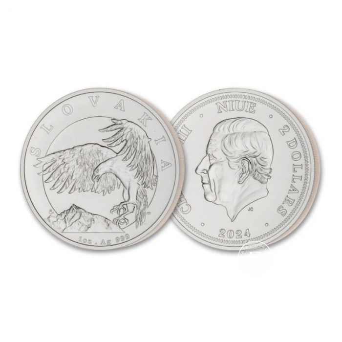 1 oz (31.10 g) pièce Aigle slovaque, Niue 2024