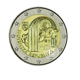 2 Eur moneta Slovakijos Respublikos įkūrimo 25-metis, Slovakija 2018
