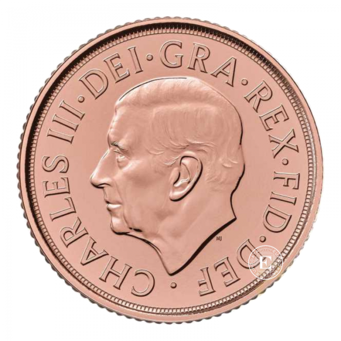 7.98 g sovereign Charles III, United Kingdom 2022