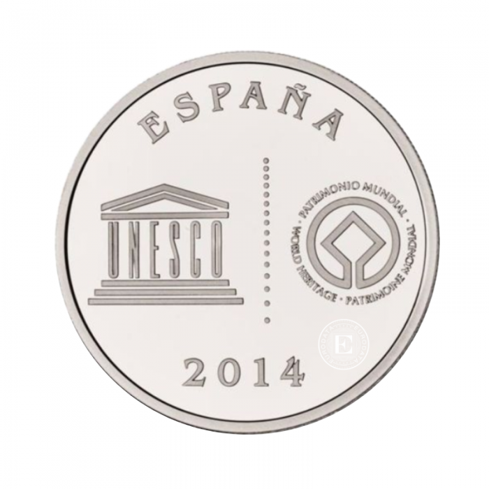 148.5 g silver PROOF coin set World Heritage Cities, Spain 2014-2015