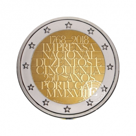 2 Eur coin National printing office, Portugal 2018