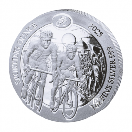 1 oz (31.10 g) Silbermünze  Sporting Ounce - Cycling, Rwanda 2025