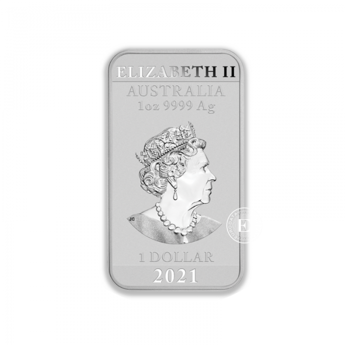 1 oz (31.10 g) srebrna moneta Dragon, Australia 2021