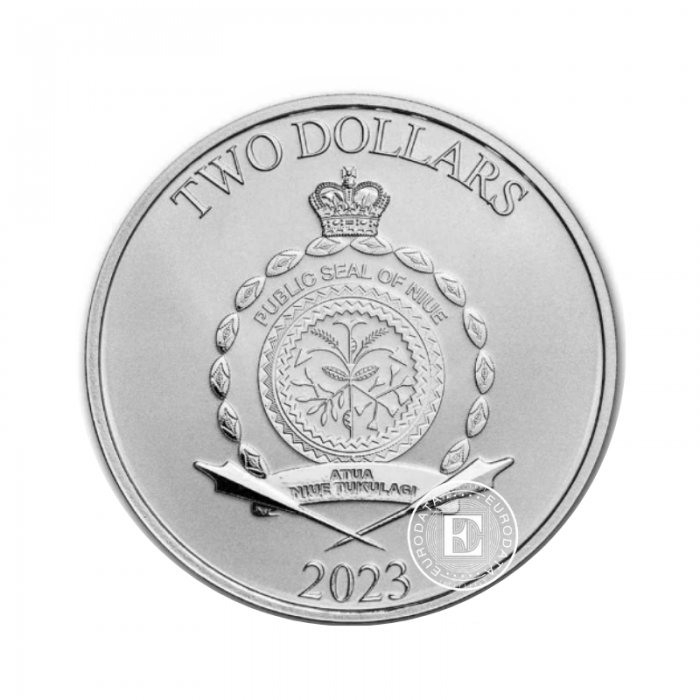 1 oz (31.10 g) sidabrinė moneta Star Wars, Niujė 2023