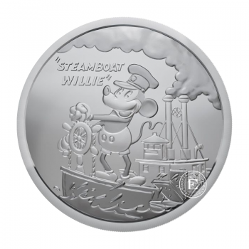 1 oz (31.10 g) sidabrinė moneta Peliukas Mikis – Garlaivis Vilis, Fidžis 2024
