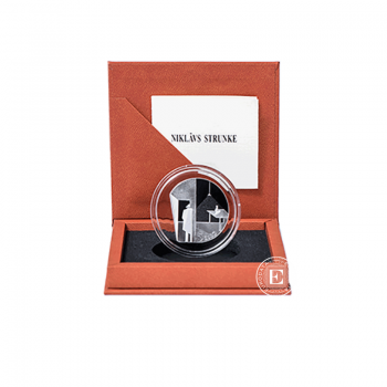 5 Eur (20 g) sidabrinė PROOF moneta Niklavs Strunke, Latvija 2019