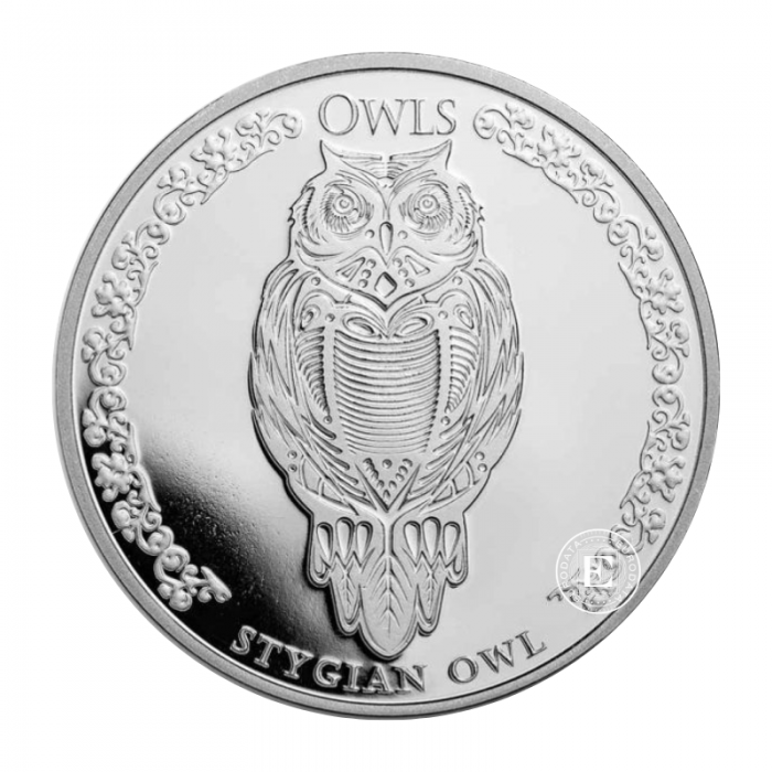 1 oz (31.10 g) Silbermünze Stygian Owl, Republik Tschad 2024