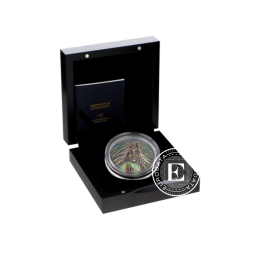 2 oz (62.20 g) sidabrinė moneta The Elements, Saulė, Niujė 2023 (su sertifikatu)