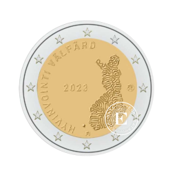 2 Eur coin Social and health services, Finland 2023