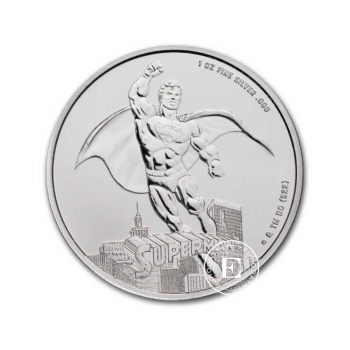 1 oz (31.10 g) sidabrinė moneta DC Comics Superman, Samoa 2023