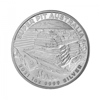 1 oz (31.10 g) Silbermünze Super Pit, Australien 2021