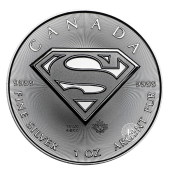 1 oz (31.10 g) silver coin Superman, Canada 2016